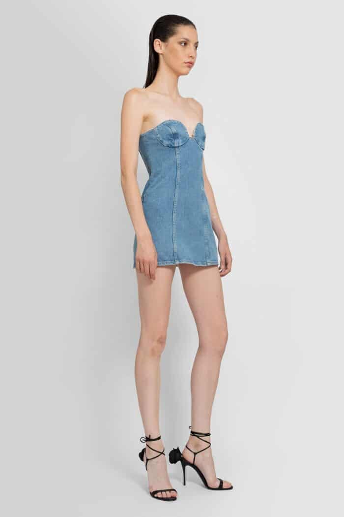 MAGDA BUTRYM Denim Bustier Mini Dress