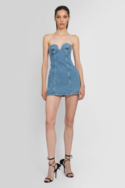 MAGDA BUTRYM Denim Bustier Mini Dress