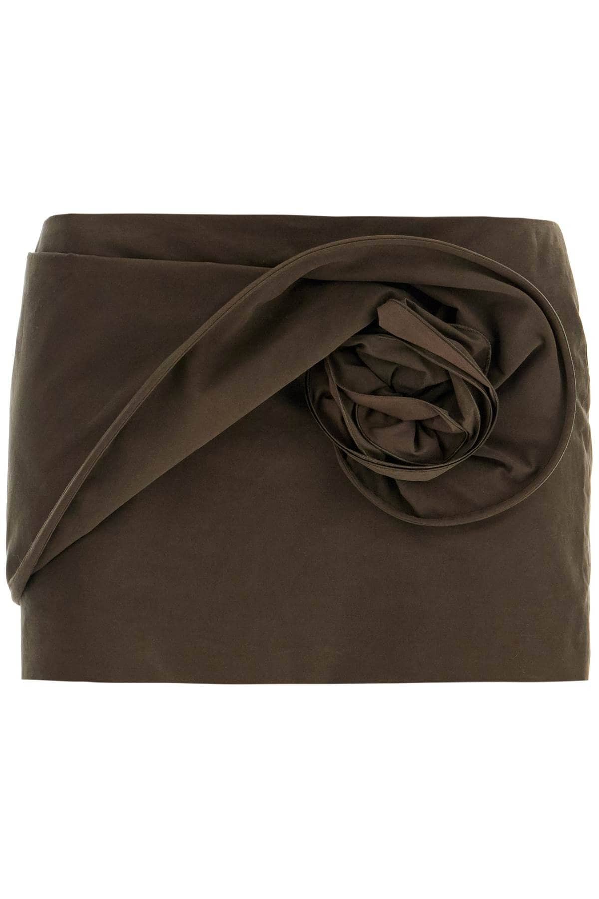 MAGDA BUTRYM Floral Applique Mini Skirt