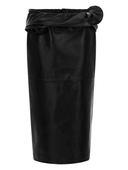 MAGDA BUTRYM GONNA MIDI CON DETTAGLIO FLOREALE