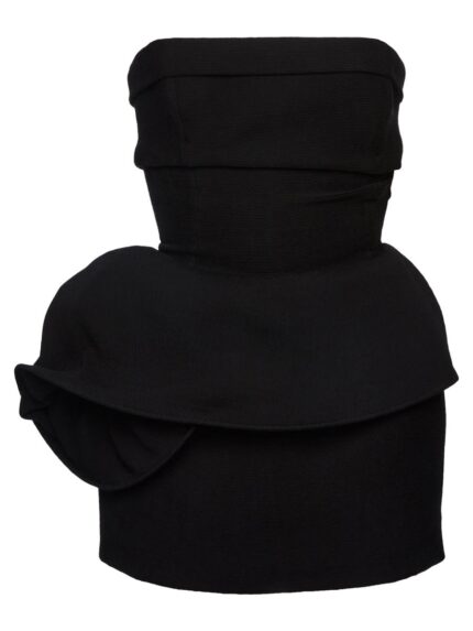 MAGDA BUTRYM MINI DRESS WITH DRAPE