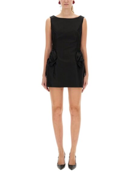 MAGDA BUTRYM MINI DRESS WITH ROSEHIP DETAIL