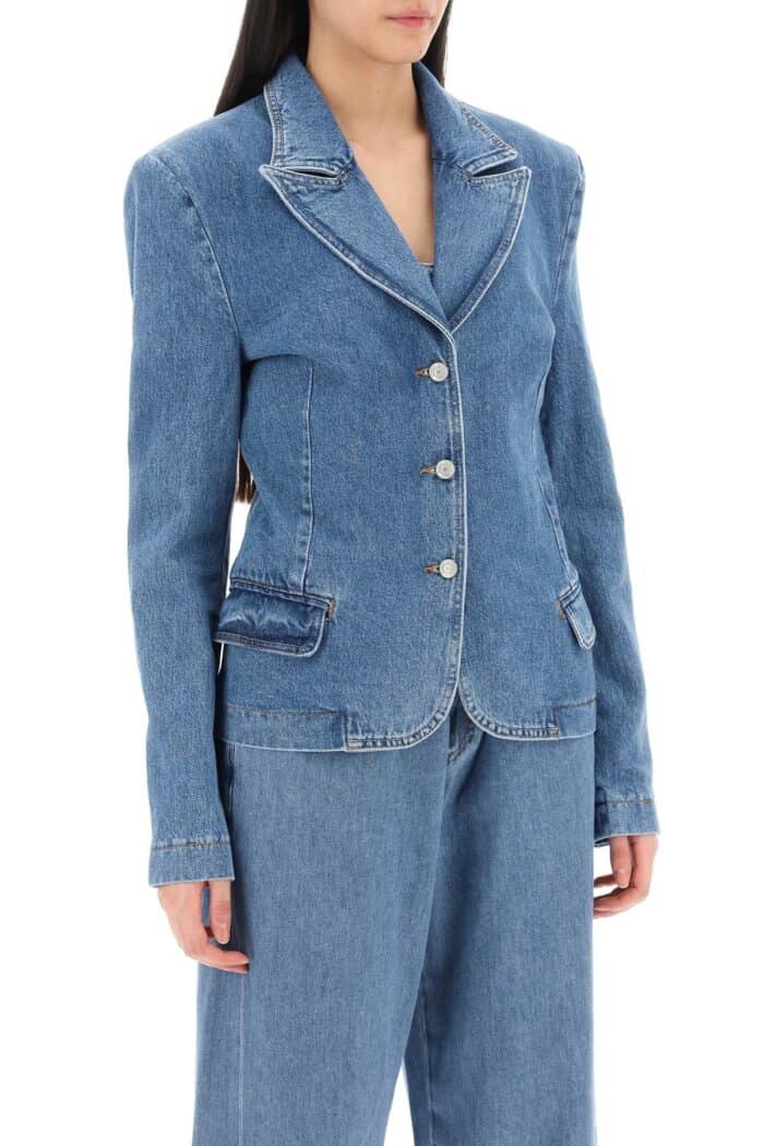 MAGDA BUTRYM Single-breasted Jacket In Denim