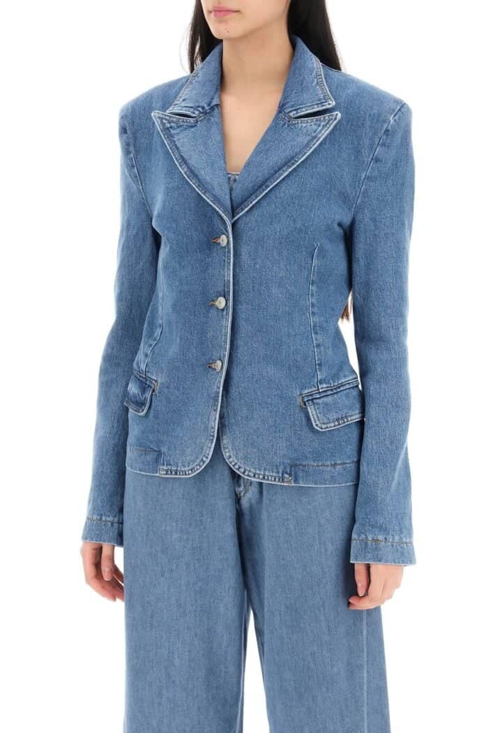 MAGDA BUTRYM Single-breasted Jacket In Denim