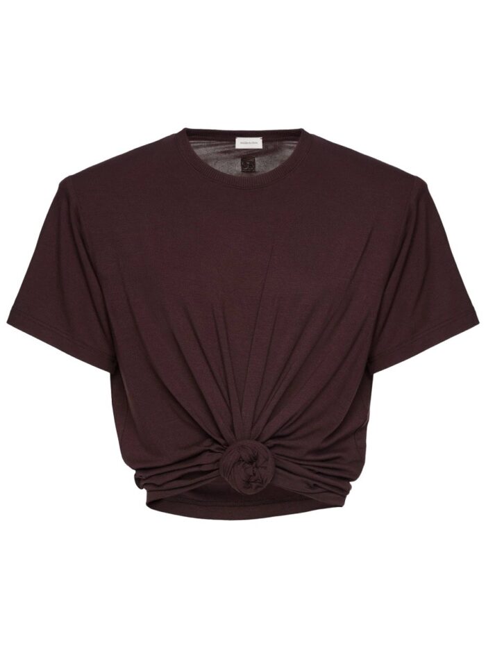 MAGDA BUTRYM T-SHIRT WITH KNOT