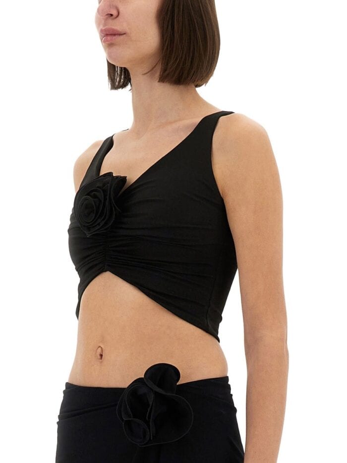 MAGDA BUTRYM TOP WITH FLOWER