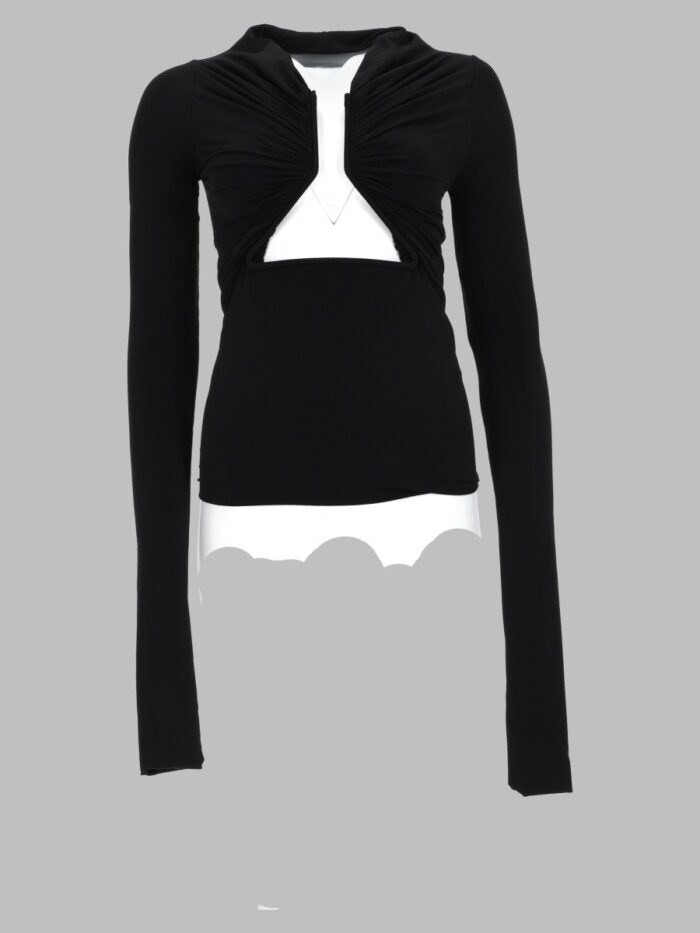 rick owens maglia a maniche lunghe "tower" RICK OWENS Maglia A Maniche Lunghe "Tower"