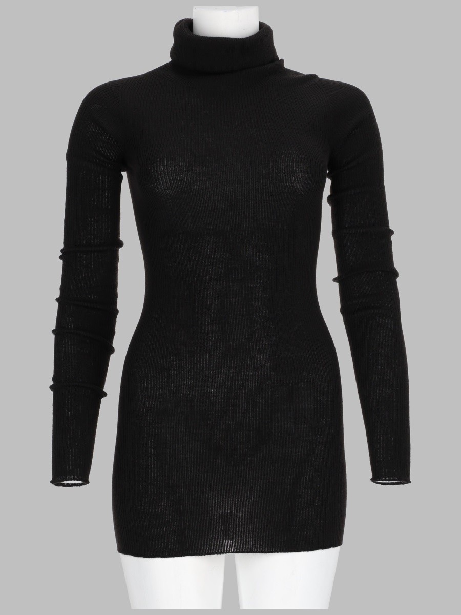 RICK OWENS MAGLIA A TUBINO IN LANA