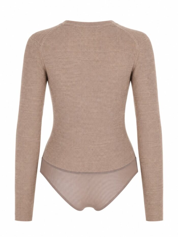 Max Mara Maglia Body In Filato Di Cashmere