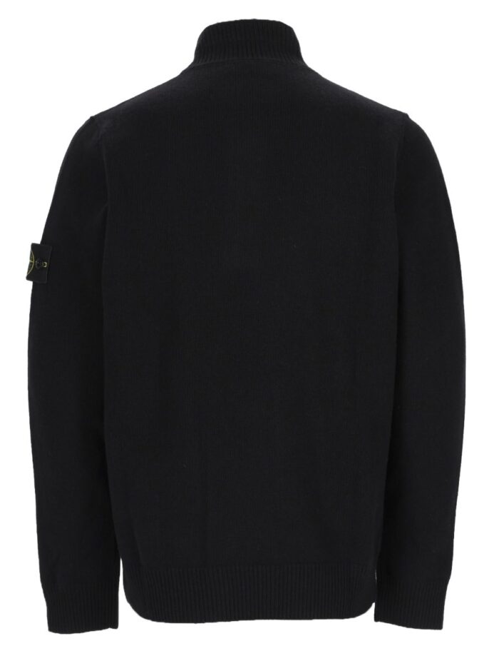 Stone Island Maglia Con Bottoni E Patch Logo