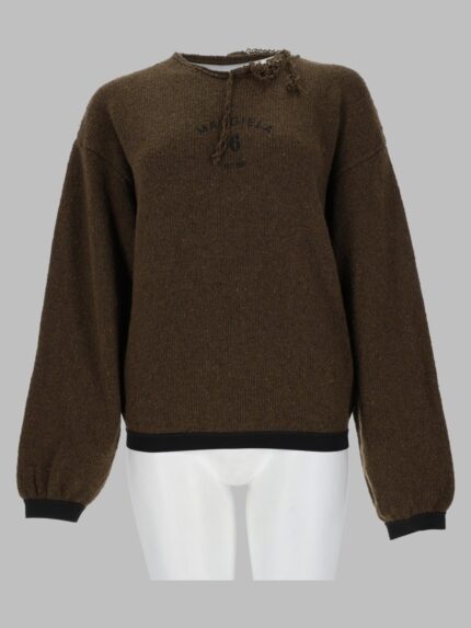 MM6 MAISON MARGIELA Maglia Con Dettagli Sfrangiati