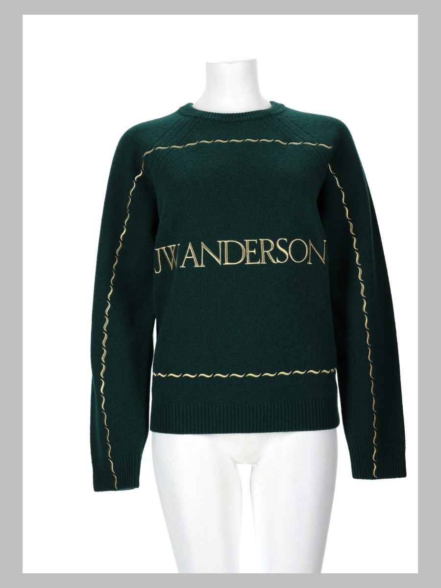 Jw Anderson Maglia Con Logo Ricamato