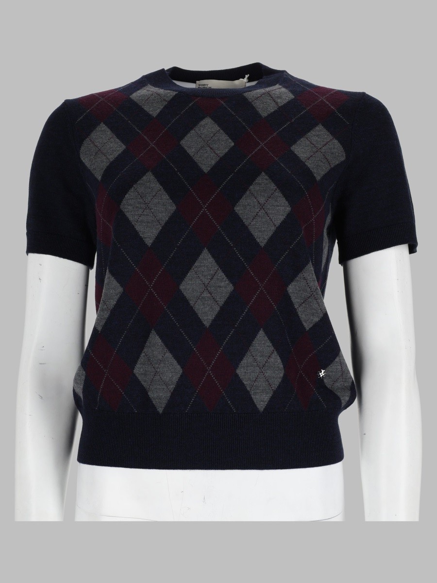 Tory Burch Maglia Con Motivo "Argyle"