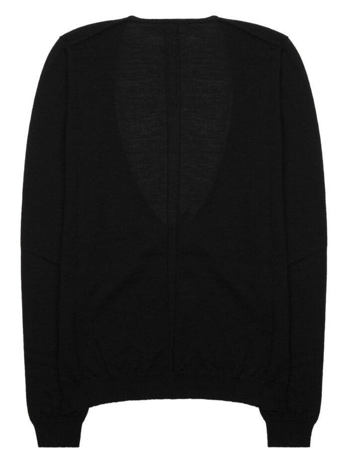 rick owens maglia con scollo a v profondo RICK OWENS MAGLIA CON SCOLLO A V PROFONDO