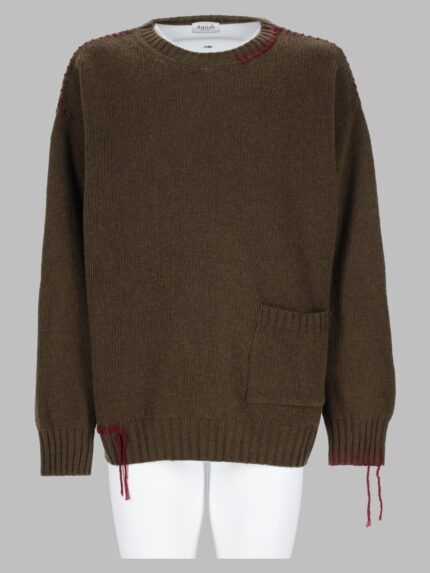 AMISH MAGLIA "CREW CROP" IN LANA