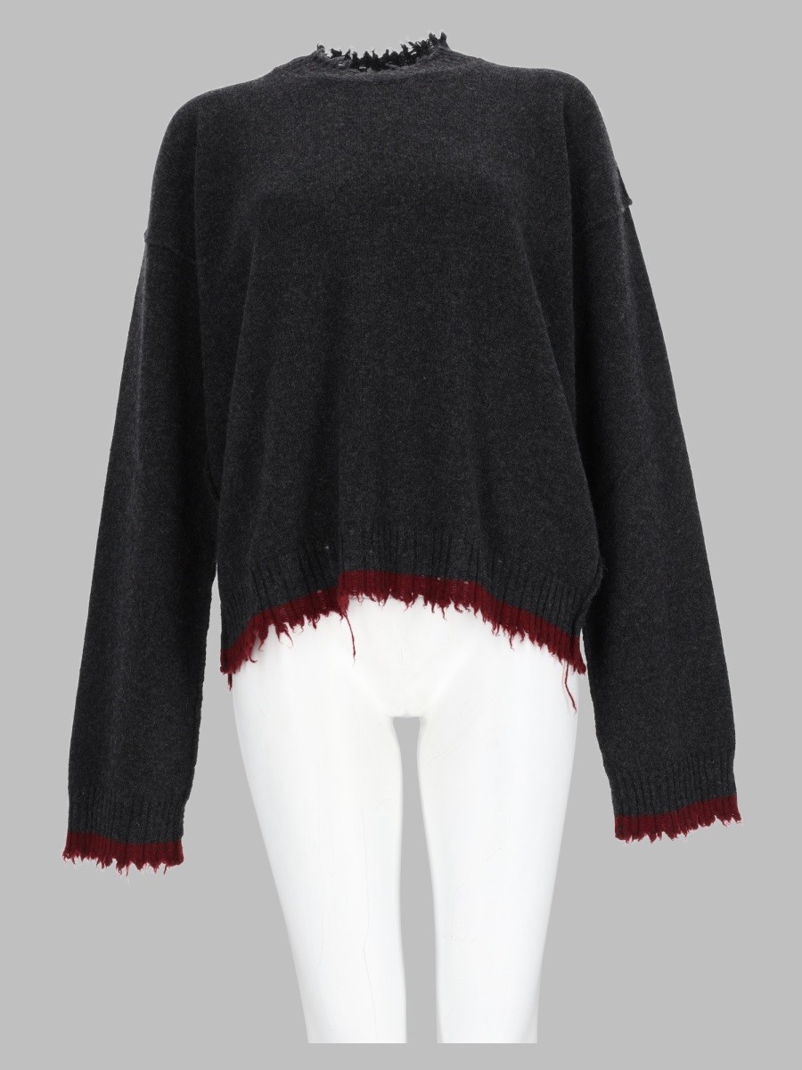 UMA WANG Maglia Effetto Consumato