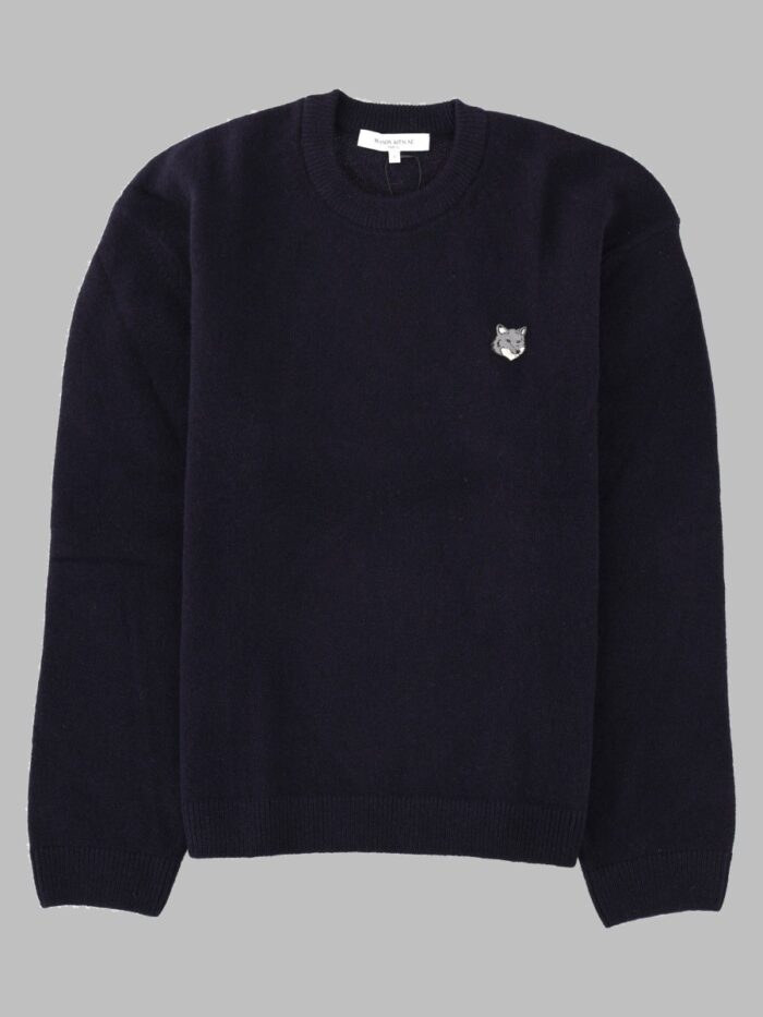 Maison Kitsune Maglia "Fox Head" In Lana