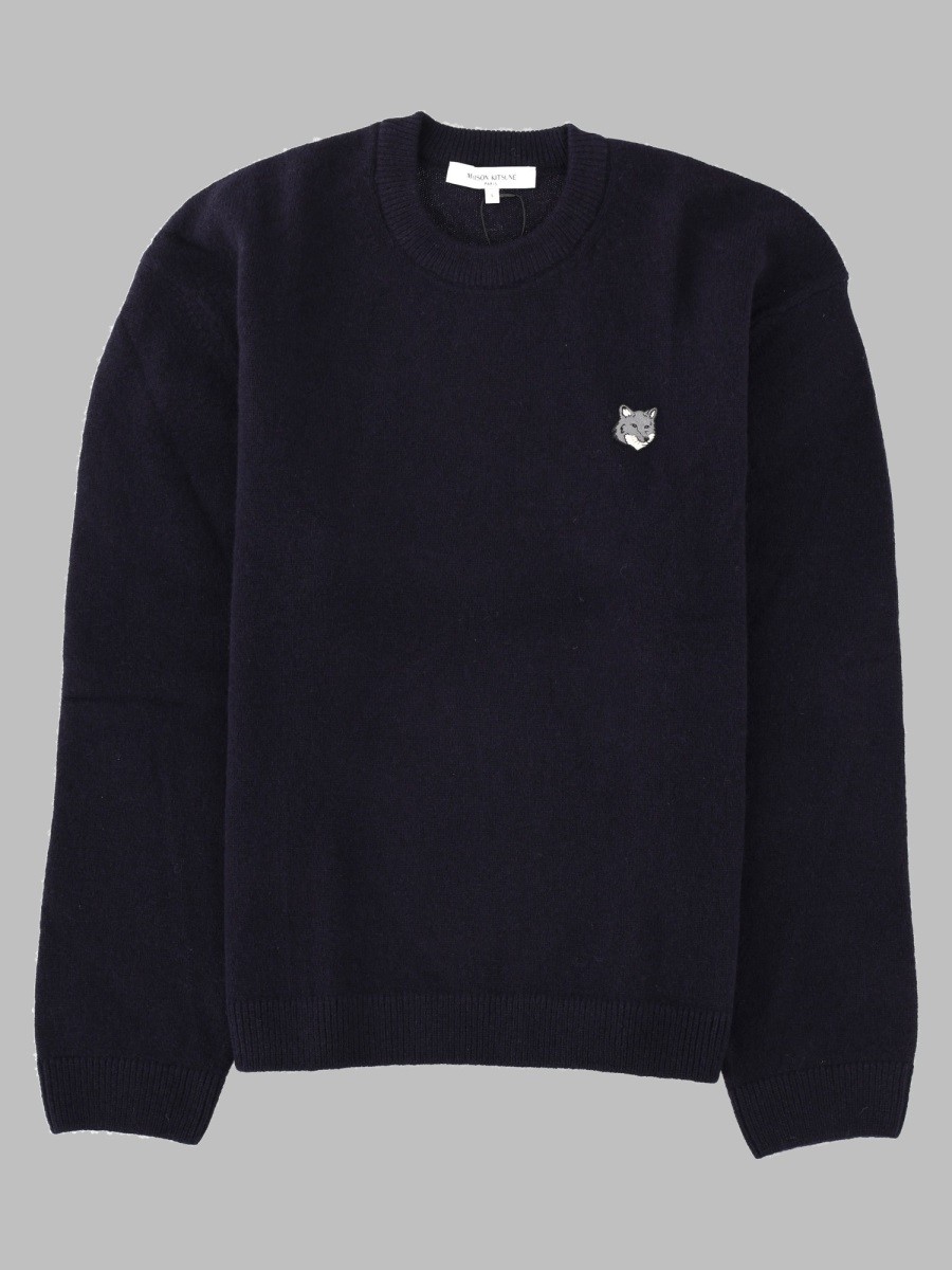 Maison Kitsune Maglia "Fox Head" In Lana