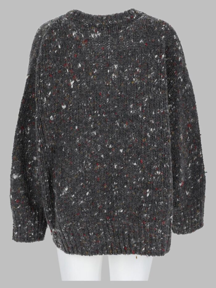ALYSI Maglia Girocollo In Tweed