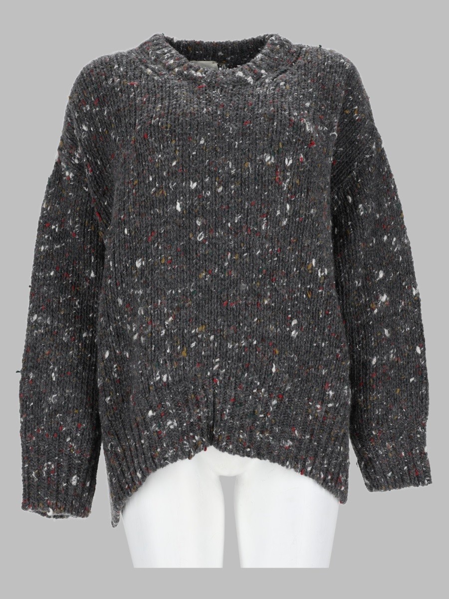 ALYSI Maglia Girocollo In Tweed