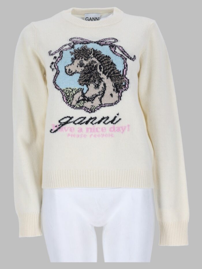 GANNI Maglia "Horse"