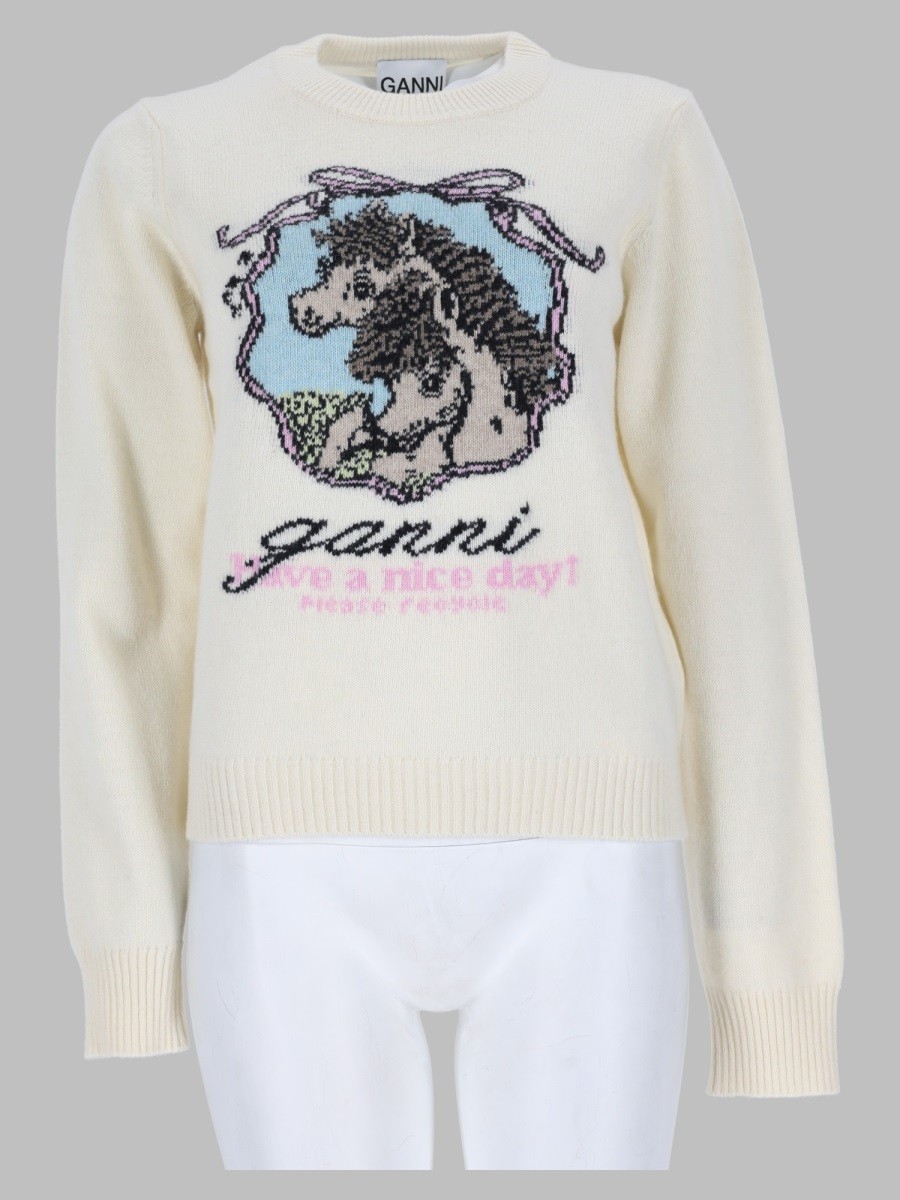 GANNI Maglia "Horse"