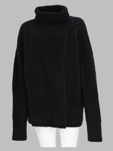 UMA WANG Maglia In Alpaca E Lana A Collo Alto