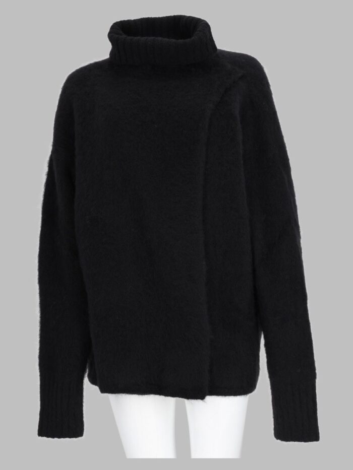 uma wang maglia in alpaca e lana a collo alto UMA WANG Maglia In Alpaca E Lana A Collo Alto