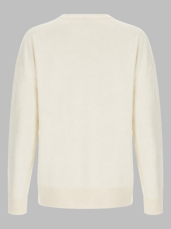 CO MAGLIA IN CASHMERE CON SCOLLO A V