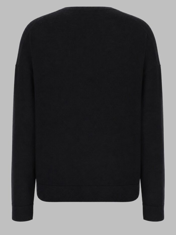 CO MAGLIA IN CASHMERE CON SCOLLO A V