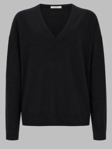 CO MAGLIA IN CASHMERE CON SCOLLO A V