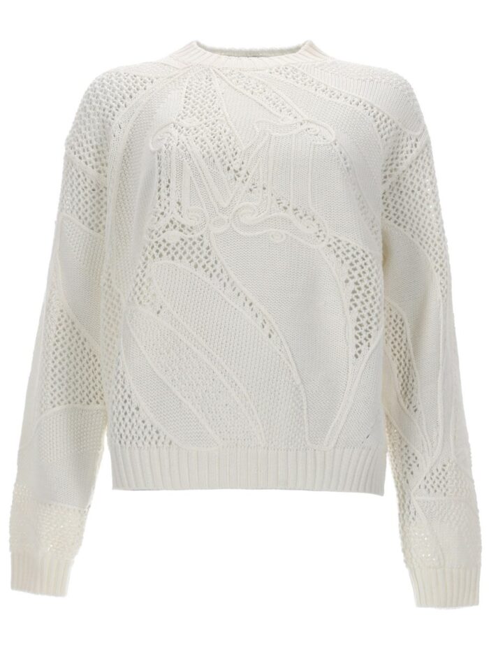 Max Mara MAGLIA IN COTONE RICAMATO