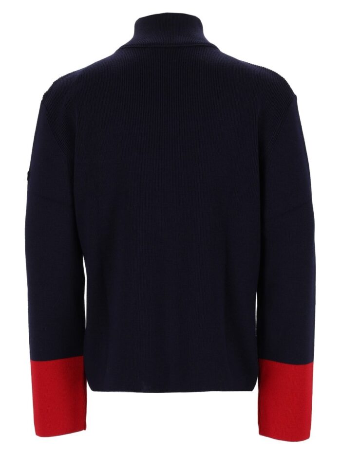 AMI PARIS Maglia In Lana A Coste Con Zip