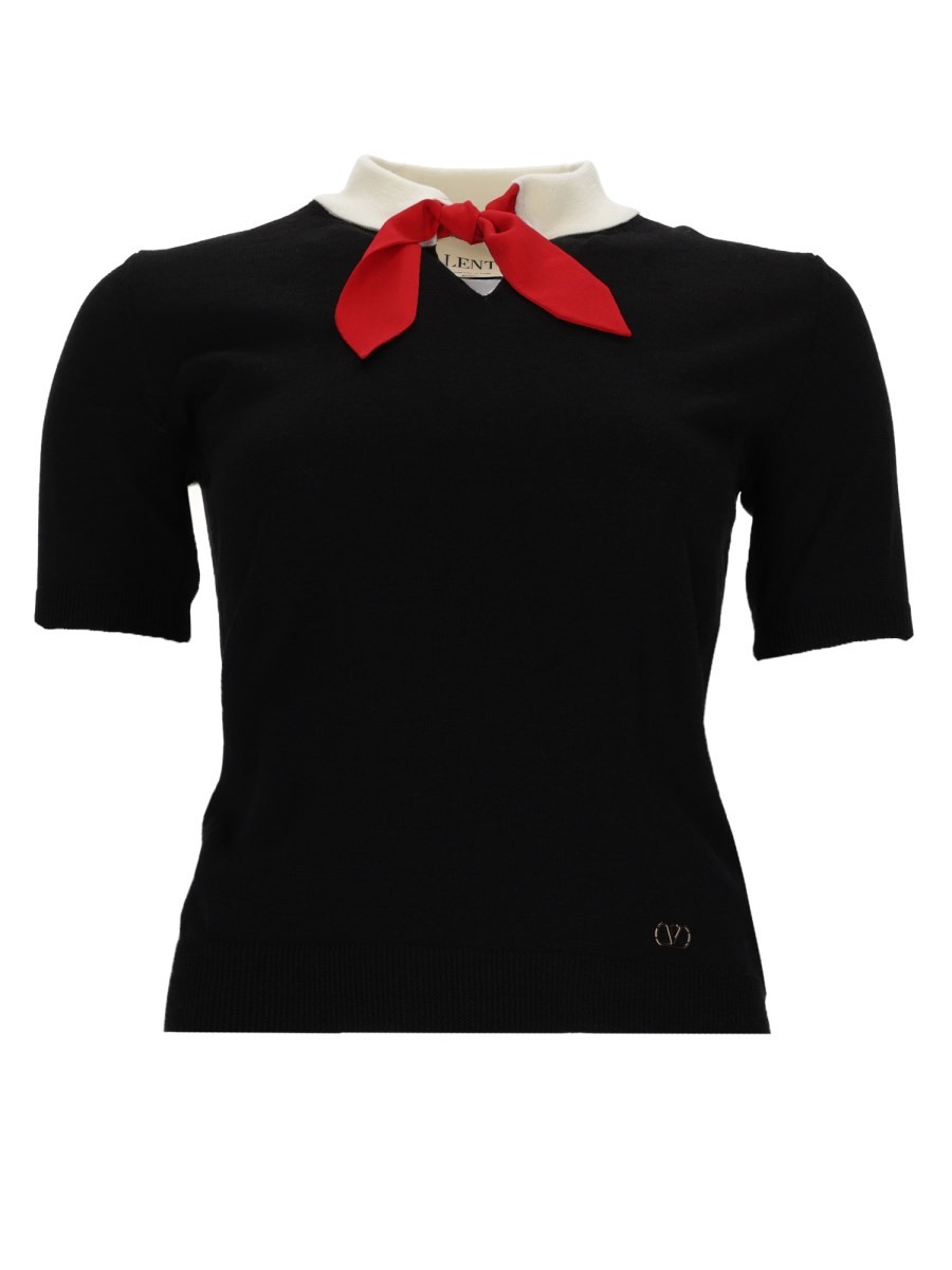 Valentino Garavani MAGLIA IN LANA CON FIOCCO