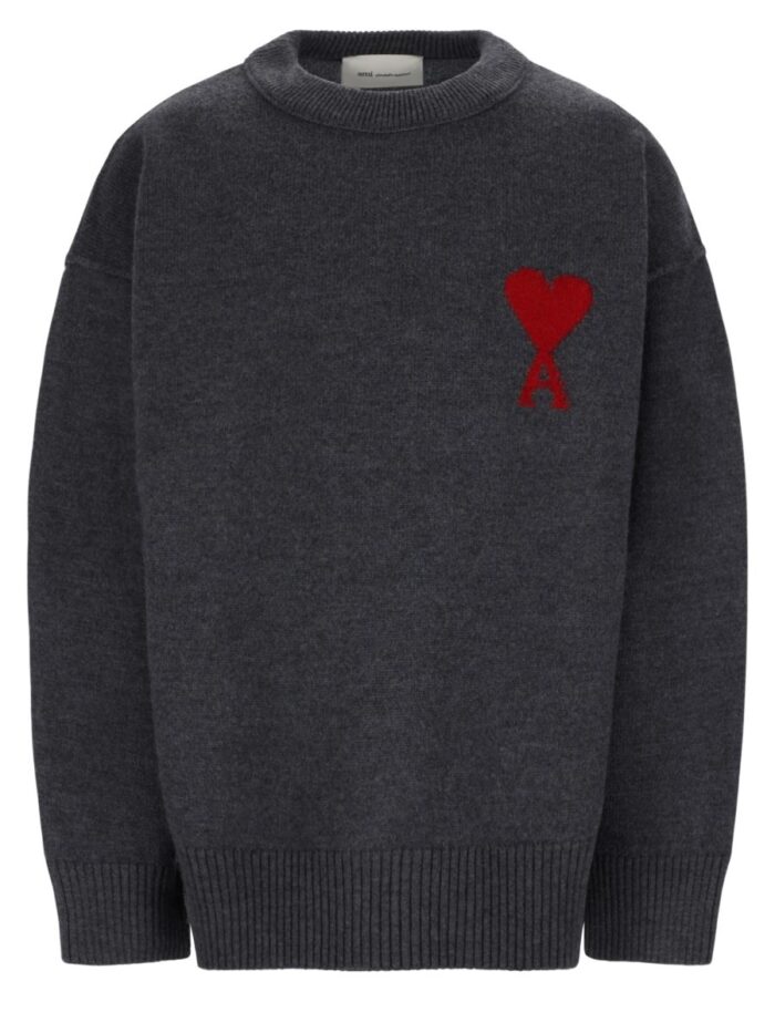 ami paris maglia in lana con logo AMI PARIS MAGLIA IN LANA CON LOGO
