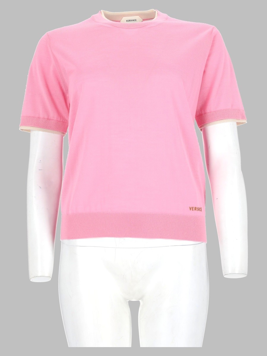 Versace Maglia In Lana Con Logo