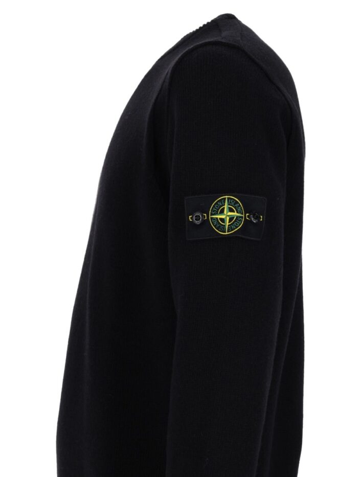Stone Island MAGLIA IN LANA CON PATCH LOGO