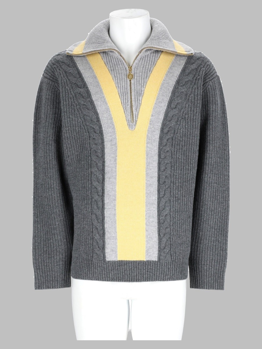 Drole De Monsieur Maglia In Lana E Cashmere Con Zip