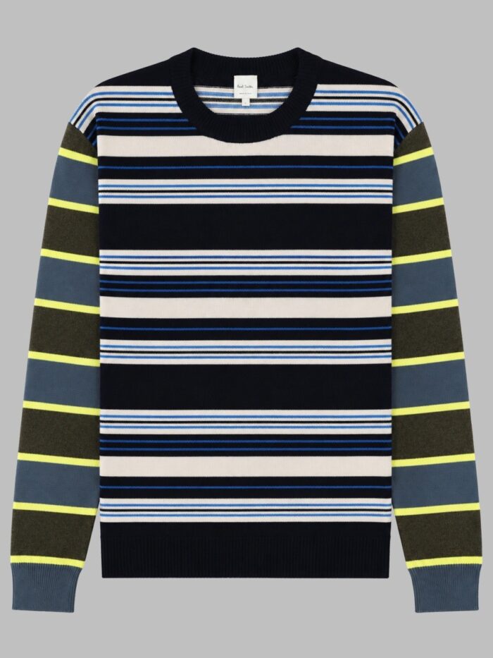paul smith maglia in lana e cotone PAUL SMITH MAGLIA IN LANA E COTONE
