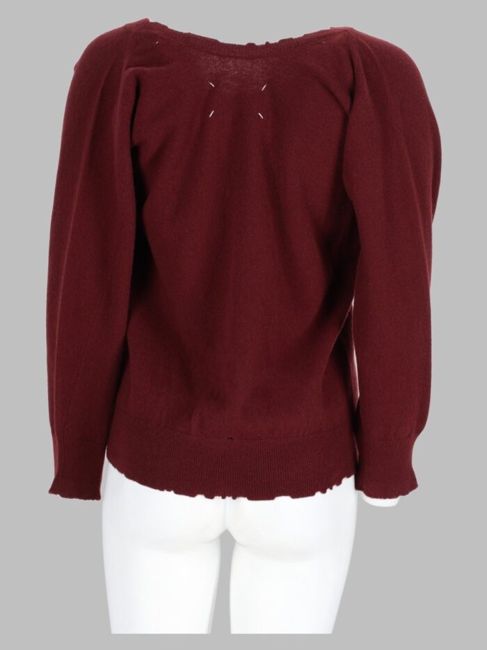 Maison Margiela Maglia In Lana Effetto Usurato