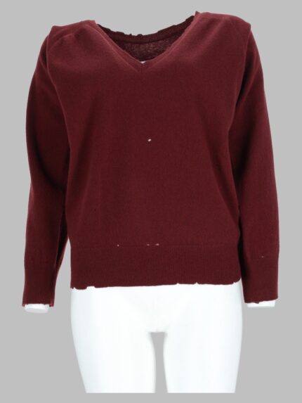 Maison Margiela Maglia In Lana Effetto Usurato