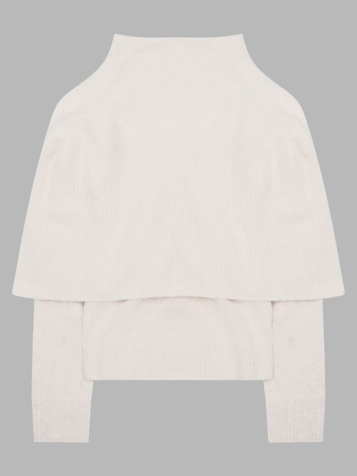 alysi maglia in lana merino con collo a cappa ALYSI Maglia In Lana Merino Con Collo A Cappa