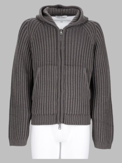 Our Legacy Maglia In Lana Merino Con Zip E Cappuccio