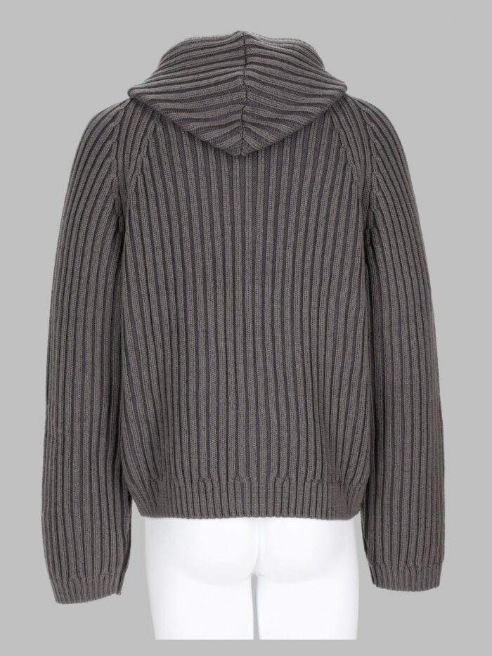 Our Legacy Maglia In Lana Merino Con Zip E Cappuccio