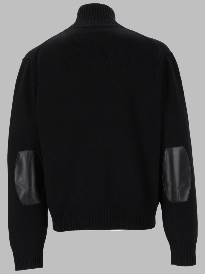 TOM FORD MAGLIA IN LANA MERINO CON ZIP E PATCH
