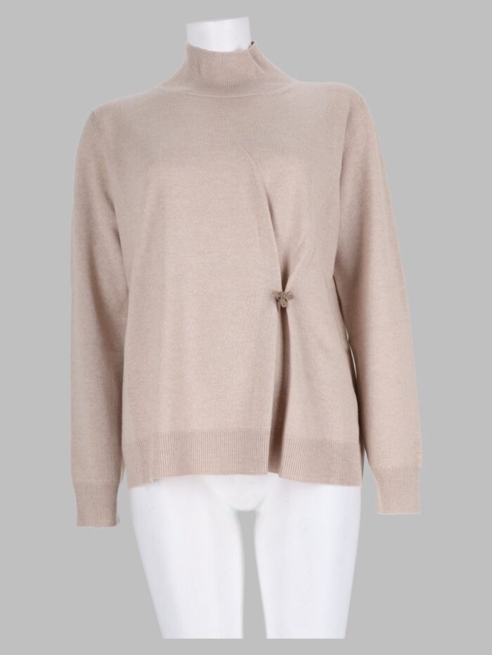 fabiana filippi maglia in lana misto seta e cashmere Fabiana Filippi Maglia In Lana Misto Seta E Cashmere