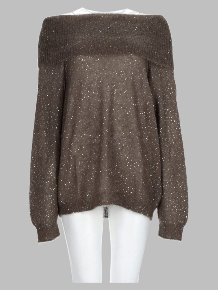 NUDE Maglia In Misto Cashmere Con Paillettes