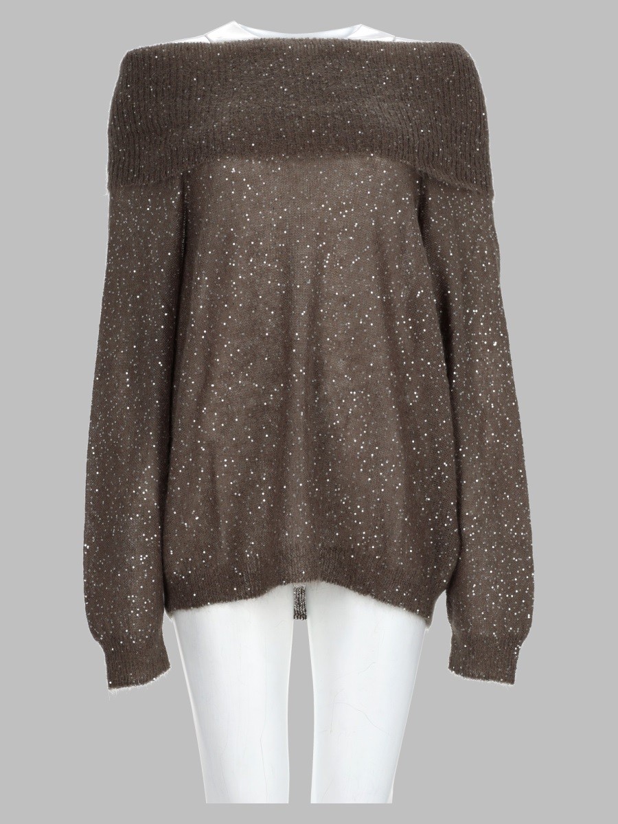 NUDE Maglia In Misto Cashmere Con Paillettes