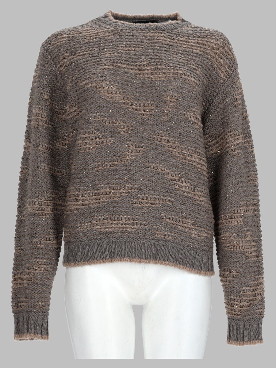 Fabiana Filippi Maglia In Misto Lana Con Paillettes