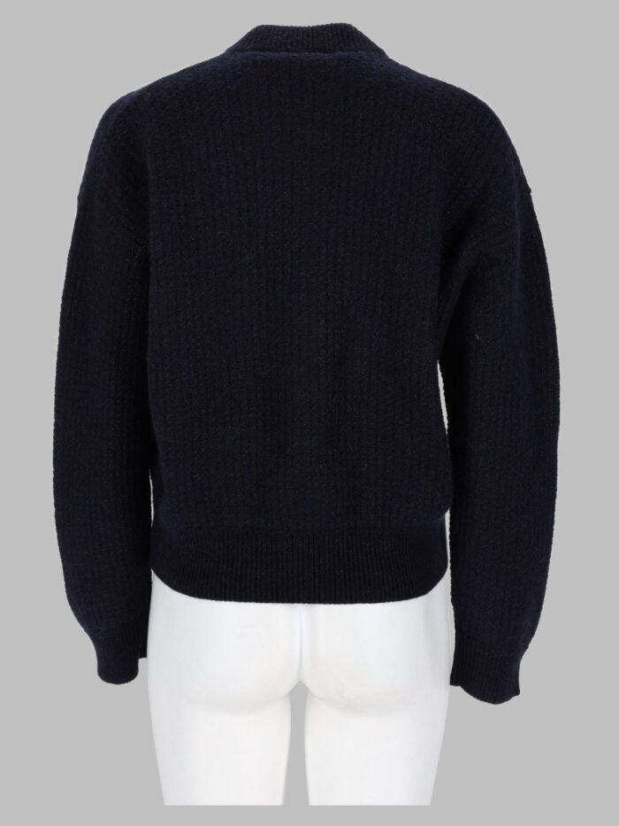 Fabiana Filippi Maglia In Misto Lana E Cotone Con Zip